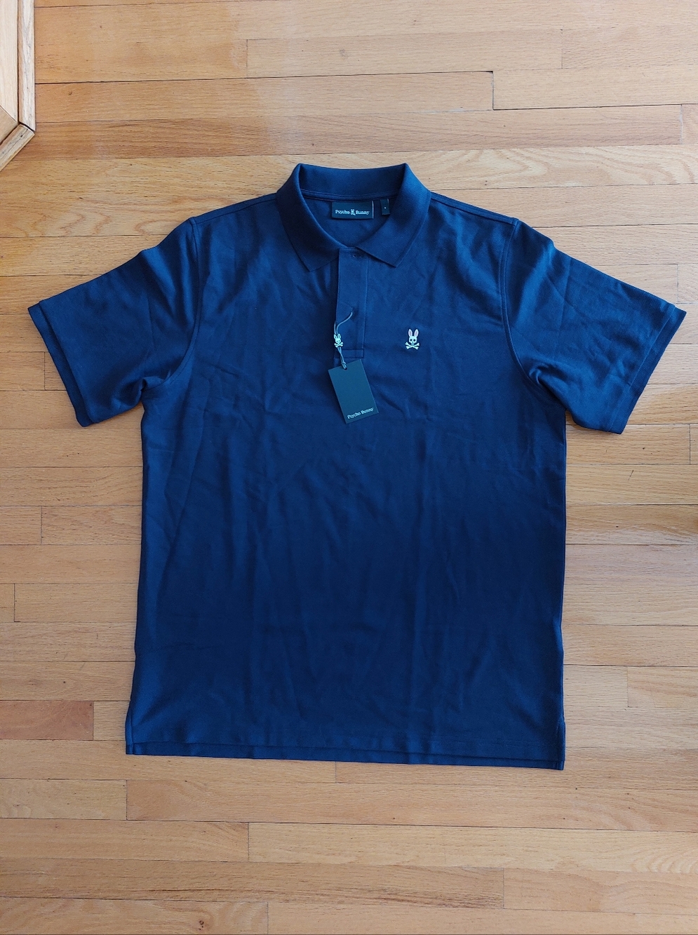 Psycho Bunny Men's Blue Polo NWT